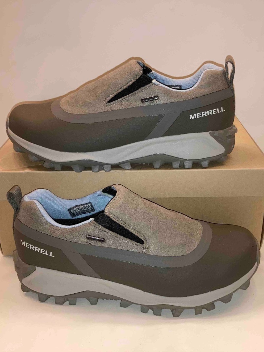 Women's Merrell waterproof slip-on mocs Size 11M  grey